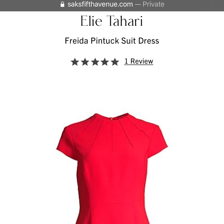 Tahari Peach Dress. Used Once. Very Cute